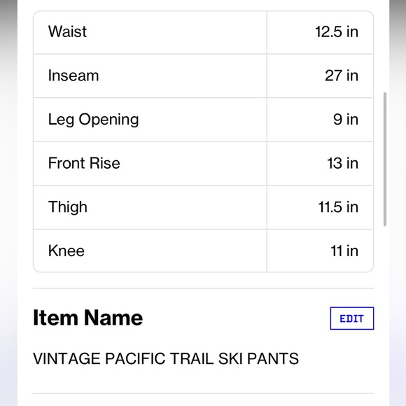 VINTAGE PACIFIC TRAIL SKI PANTS - Picture 16 of 16